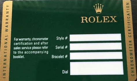 rolex warranty card 2018|rolex warranty card for sale.